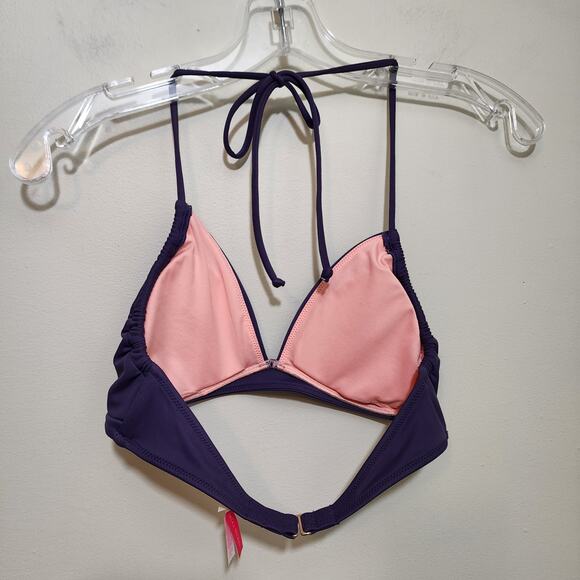 Victoria's Secret purple triangle bikini top woman's size small - Picture 3 of 10